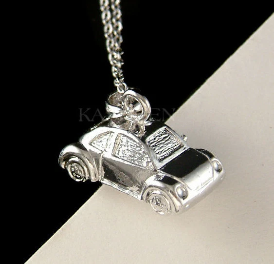 3D VW Beetle VOLKSWAGEN Cute Classic Bug CAR Unisex Charm Chain Necklace Jewelry