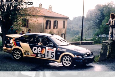 1/24 Tamiya Ford Sierra Cosworth Q8 Oils - Cunico Tour de Corse 89