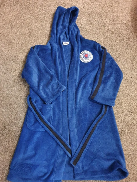 GLASGOW RANGERS BLUE Hooded Dressing Gown 8-9years £8.00 - PicClick UK