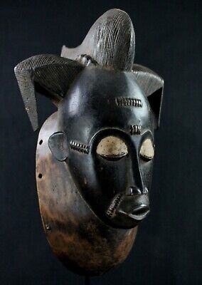 Art African - Beautiful Mask Portage Yohoure Yauré Yaouré Mask - 35 CMS 2