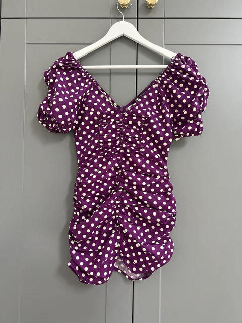 zara purple polka dot dress Zara purple polka dot dress S (4-6) Like new