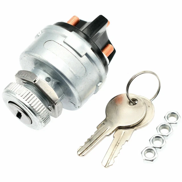 IGNITION KEY STARTER Switch With 2 Keys For Car Tractor Trailer