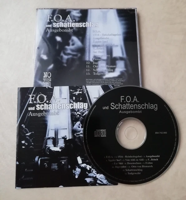 Cd Ausgebombt - F.o.a. / Schattenschlag - Oi Rock-O-Rama Rebelles Isd Rac
