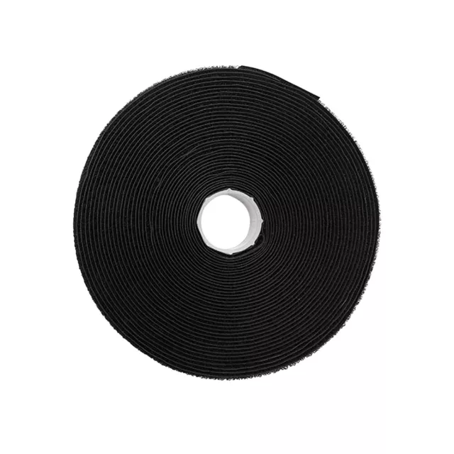 8m DIY Black For Storage Heavy Duty Hook Loop Strap Reusable Cable Tie Nylon