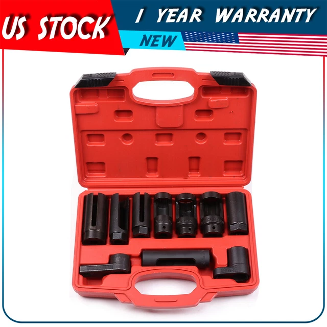 Oil Pressure Sending Units and Injectors 10 Pcs Sensor Socket Set Removal