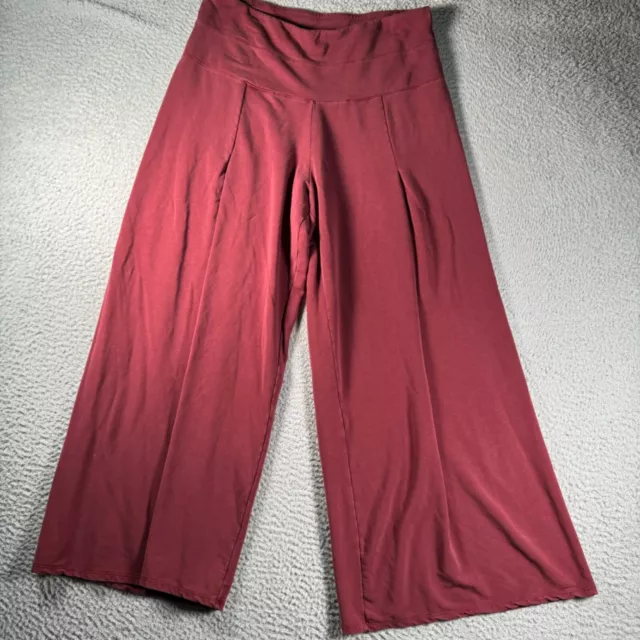 Garnett Hill Pants Womens Medium Red Pull On Sweat Pants Casual Pull On Ladies