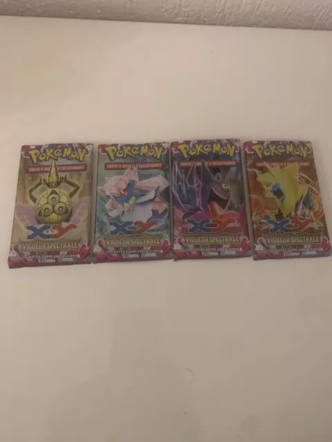 Art Set 4 Booster Carte Pokemon Vide Serie XY Vigueur Spectrale En Français