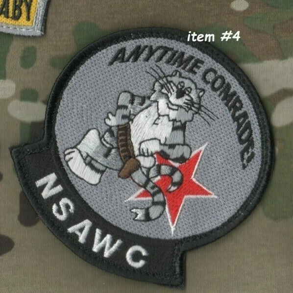 USN TOP GUN SCHOOL NSAWC ORIGINAL F14 TOMCAT vêlkrö INSIGNIA ANYTIME