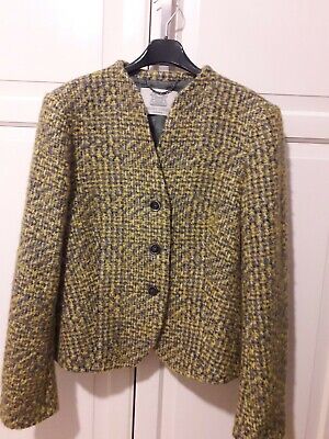 AQUASCUTUM Marrone Regolare Blazer Lana Giacca Da Donna M AQUASCUTUM Marrone Regolare Blazer Lana Giacca Da Donna M