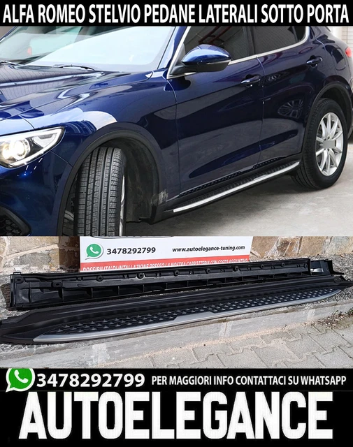 Alfa Romeo Stelvio 2016+ Sotto Porta Pedane Laterali Alluminio Pvc It 0142