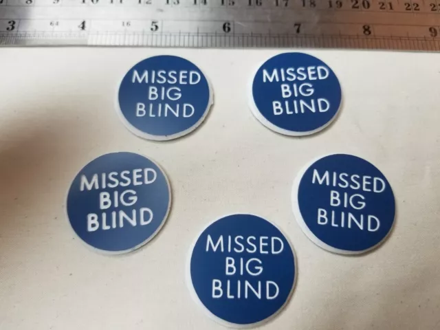 Missed Big Blind Buttons, Double-Sided 1.25" (5)