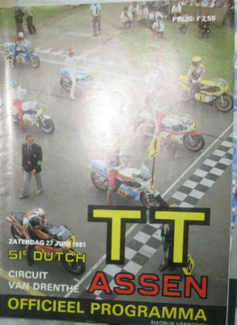 * Dutch TT Assen - Official Race - Programme  1981 *