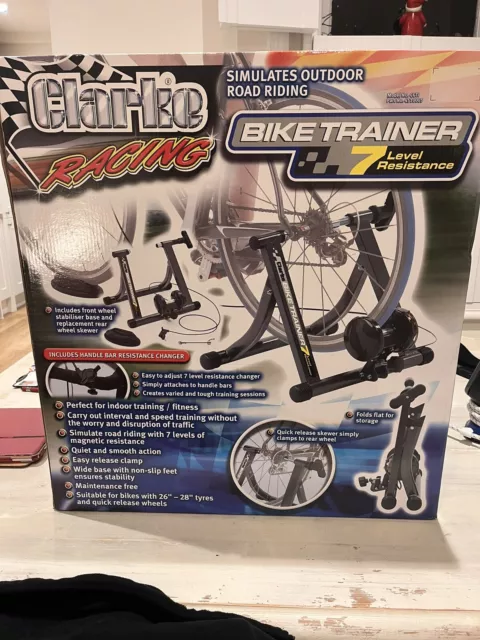 CLARKE CCTI BIKE Trainer 7 Resistance Indoor Exercise Stand Portable Training 89.95 PicClick UK