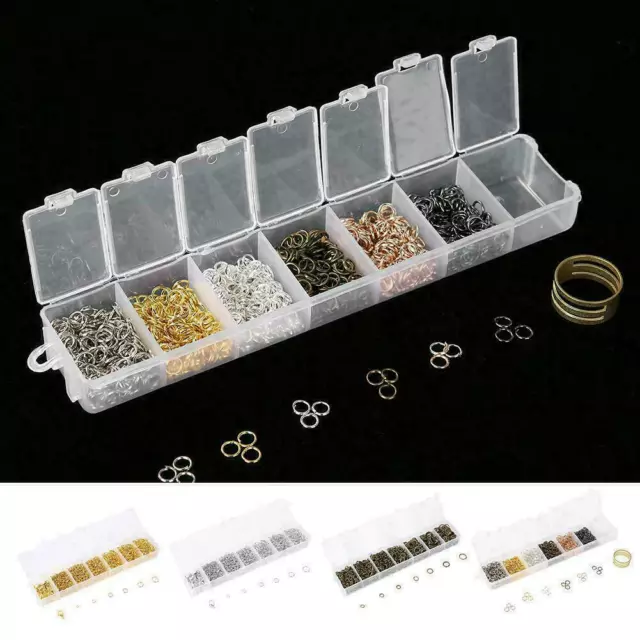 1 Set DIY Making Jewelry Findings Stainless Steel Opening  Rings Gold/Silver 2