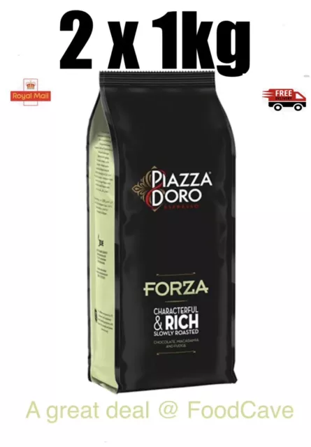 Piazza D'oro Coffee Beans Forza Espresso 2 x 1kg Please Read Description