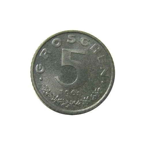 elf Austria 5 Groschen 1965 Proof Eagle