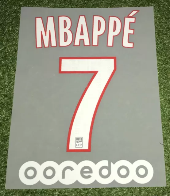 Original Kilian Mbappe Trikot Flock PSG Paris Saint Germain in Matchworn Size