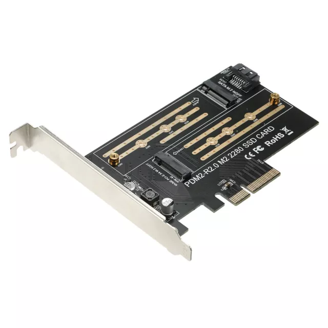 M.2 NVME to PCI-E X4 Expansion     with M.2 M- B- B1G6