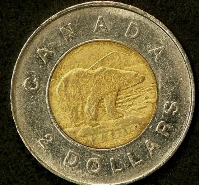 1996 Canada $2 Dollars Tooled Die Error #6196