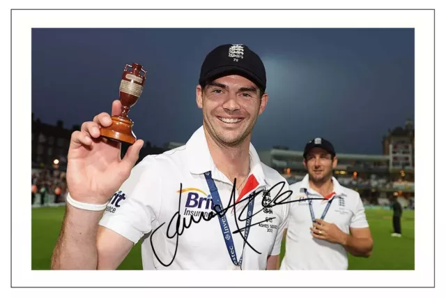 JIMMY ANDERSON Signed Autograph ENGLAND Cricket  Signature Photo Gift Print