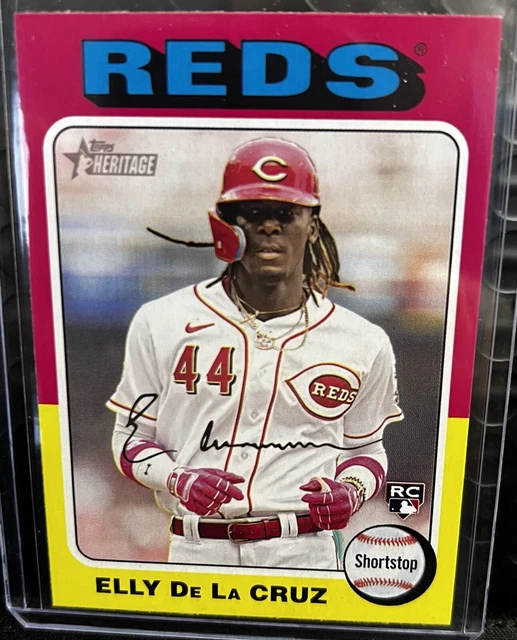 ELLY DE LA Cruz 2024 Topps Heritage 473 ROOKIE RC Cincinnati Rossi EUR