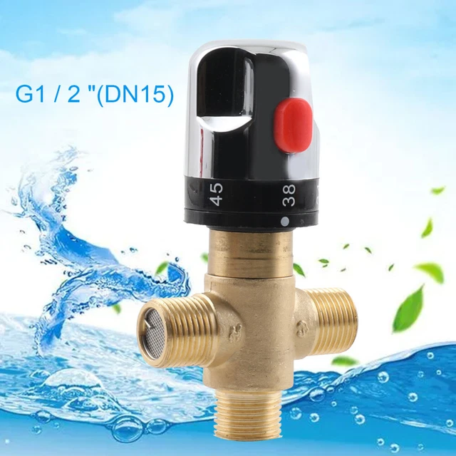 Válvula de termostato G1/2 (DN15) válvula de tubo termostático para sistema de ducha