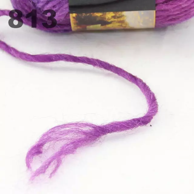 Sale New 1Ball x50g Chunky Hand-woven Rainbow Colorful Knitting Scores Wool yarn 2