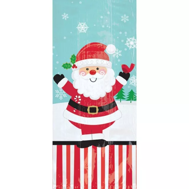 20 CHRISTMAS large cello cellophane gift bags lolly loot chocolates clear party