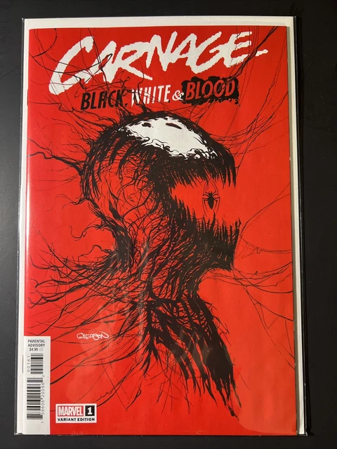 Carnage Black White and Blood #1 Patrick Gleason Trade Dress Variant 1st Print