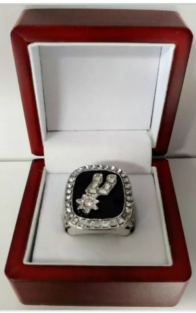 Tim Duncan - 1999 San Antonio Spurs Championship Ring With Wooden Display Box