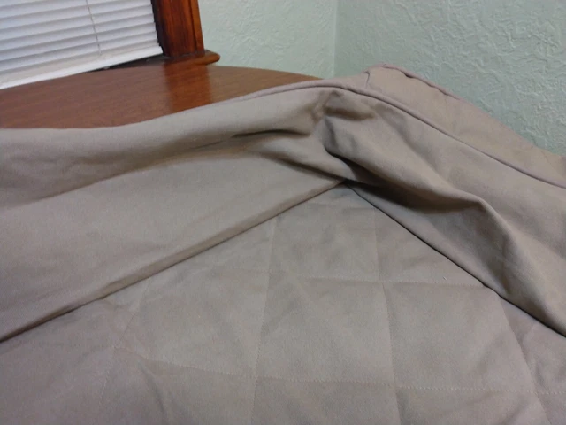 ORVIS Bolster Dog Bed Cover ONLY Small Khaki 100% Organic Cotton Up to 40lbs NEW 3