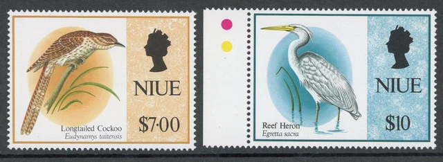 Niue 832-33 postfrisch Vögel #HE826