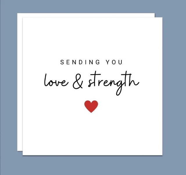 Just A Little Note Card For A Friend, Sending You Love & Good Vibes, Encouragement Greeting Card, 6x6 Inch