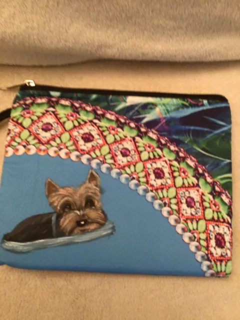 Yorkie hand painted Yorkshire  Terrier wristlet