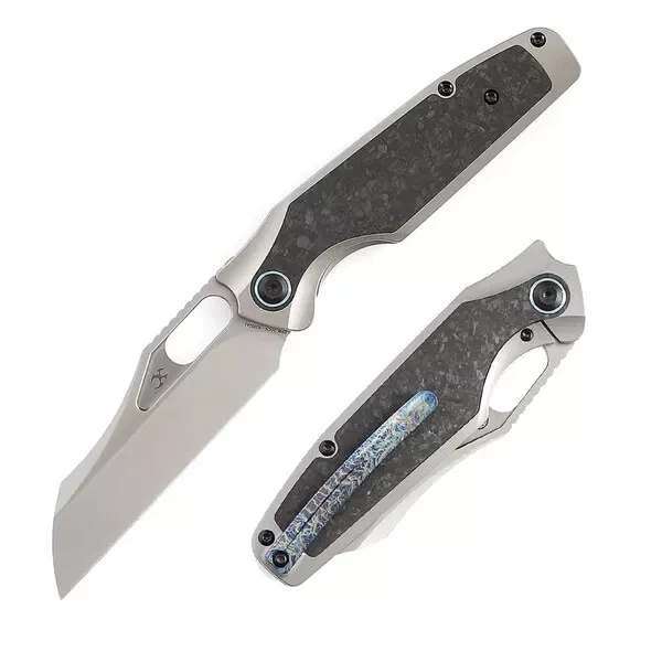 Kansept Knives Tuckamore Folding Knife 3.5" CPM 20CV Steel Blade Carbon Fiber