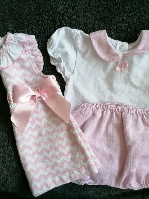 Small Baby Girl Bundle Dress Top And Pants Age 12 Months On Label But Smaller...