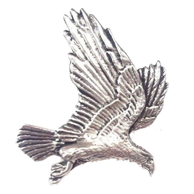 Águila Finamente Hecho a Mano En Peltre Sólido en Ru Pin de Solapa B09