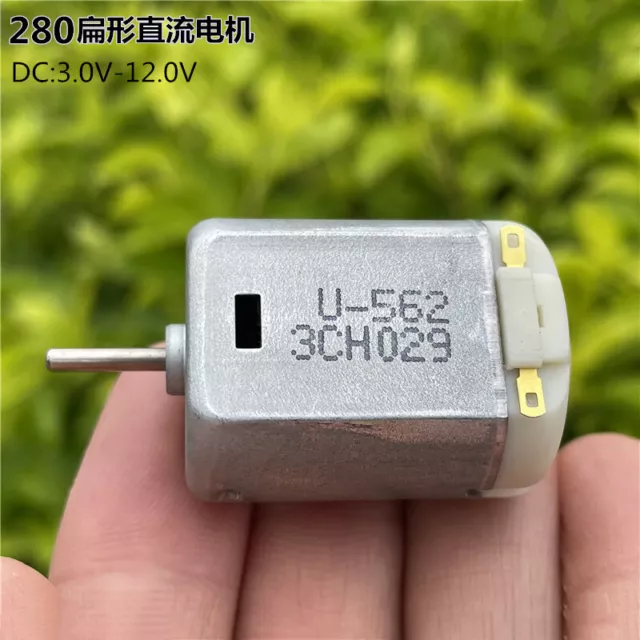 DC 6V-12V 11000RPM High Speed Large Torque Mini 24mm Flat FK-280SA Motor Toy Car