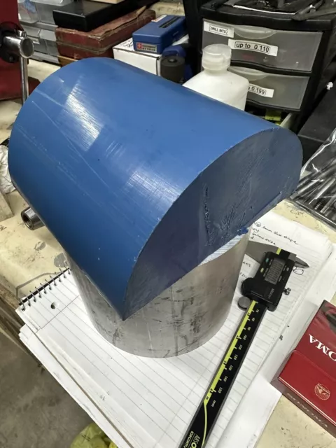 Radell R5500 PPSU Blue- 6in Diameter Half Round Rod