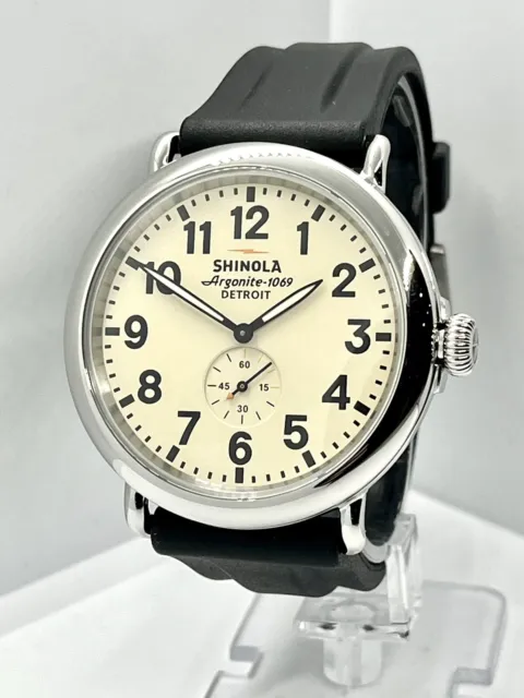 Shinola Argonite-1069 Men's The Runwell 47mm Watch Sapphire Crystal S0100110540