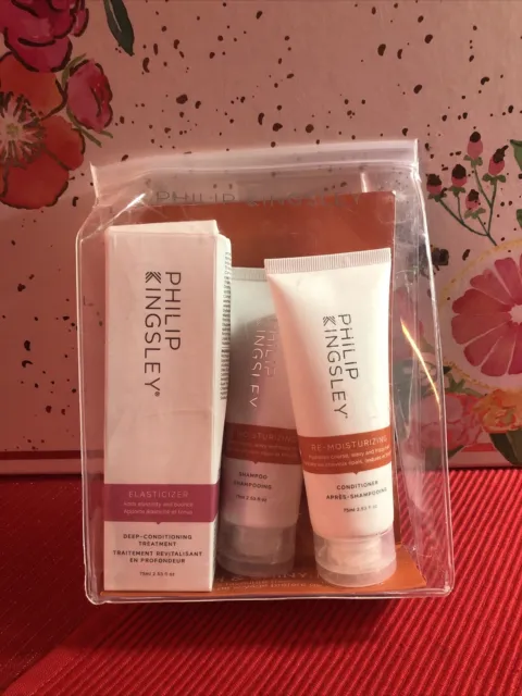 $47 Philip Kingsley Smooth & Shiny Shampoo Conditioner Treatment 3-Piece Set