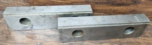 Qty 2 - 8" Hardened Vee Groove Vise Jaws Milling CNC Vise