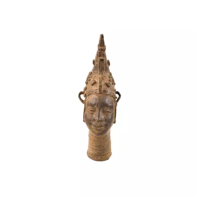 Benin Bronze Portrait Figure Nigeria