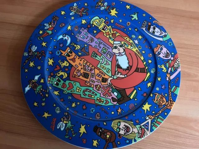 James Rizzi - Rosenthal - Weihnachtsteller, Christmas 2000