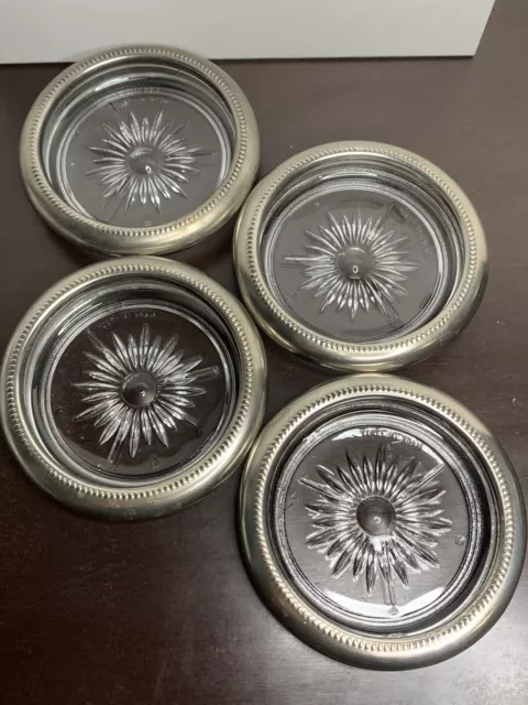 Leonard Silver plate Coasters