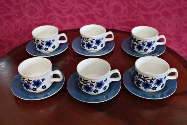 Vintage Stowaway International 12 Piece Tea Coffee Set Staffordshire Pottery