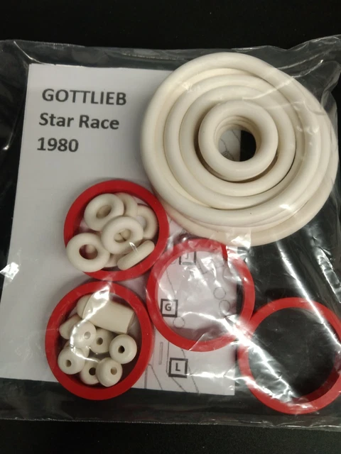 Kit D'Élastiques Pour Flipper Gottlieb Star Race - Kit Caoutchouc Pinball - Neuf