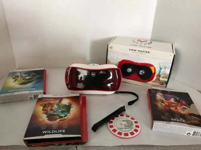 View-master Virtual Reality Starter Pack W/ Space, Wildlife,+1 Experience Pack