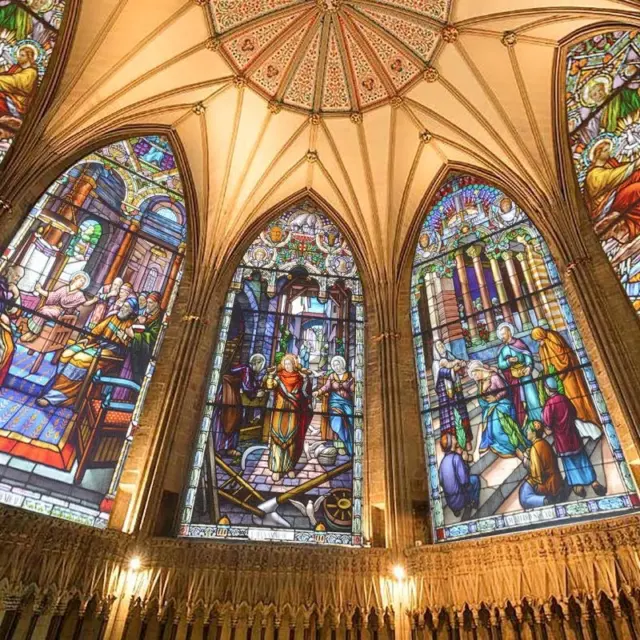 Pegatinas de vidrieras estáticas pegatinas película translúcida para ventana decoración de iglesia de colección