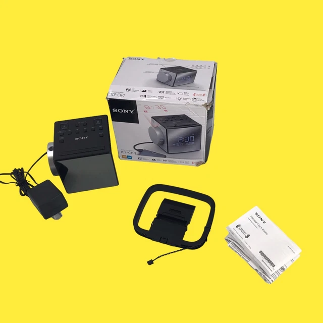 SONY ICFC1PJ AM/FM Clock Radio Dual Alarm 40 z52/3 31.98 PicClick